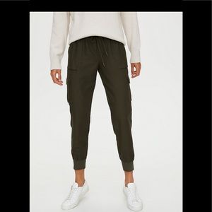Aritzia Olive Green Track Pants